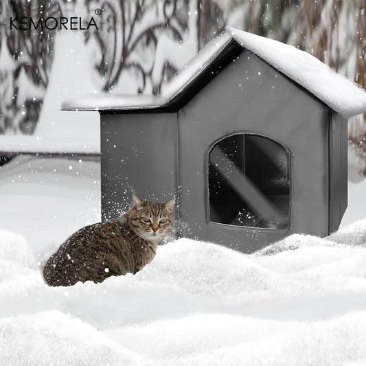 KEMORELA Outdoor Weatherproof Cat House