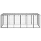 NNEVL Dog Kennel Black 330x110x110 cm Steel