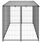 NNEVL Dog Kennel Black 330x110x110 cm Steel