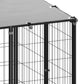 NNEVL Dog Kennel Black 330x110x110 cm Steel