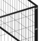 NNEVL Dog Kennel Black 48 m² Steel