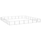 NNEVL Dog Kennel Silver 49 m² Steel