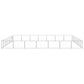 NNEVL Dog Kennel Silver 49 m² Steel
