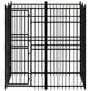 NNEVL Outdoor Dog Kennel Steel 3.69 m²
