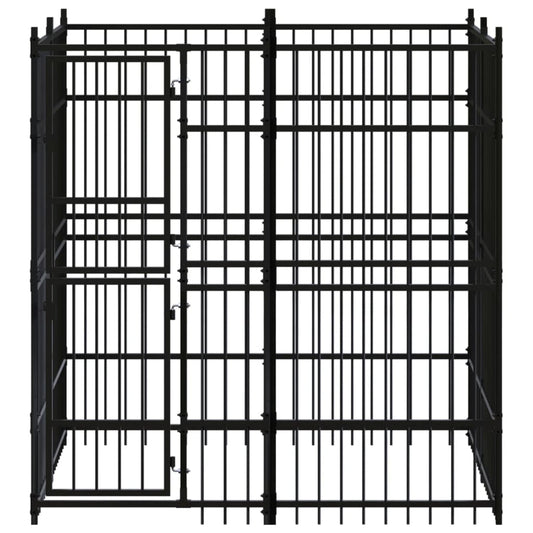 NNEVL Outdoor Dog Kennel Steel 3.69 m²