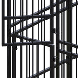 NNEVL Outdoor Dog Kennel Steel 3.69 m²