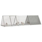 NNEVL Rabbit Cage Grey 302.5x80.5x71 cm Galvanised Steel