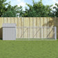 NNEVL Dog House with Roof Light Grey 117x405x123 cm Galvanised Steel