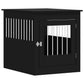 NNEVL Dog Crate Furniture Black 64.5x80x71 cm Engineered Wood