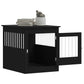 NNEVL Dog Crate Furniture Black 64.5x80x71 cm Engineered Wood