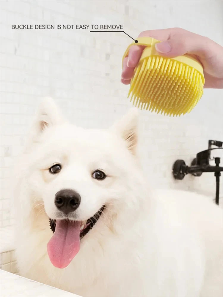 Soft Rubber Pet Grooming Shower Brush