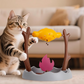 BBQ-Shaped Interactive Cat Toy with Treats