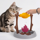 BBQ-Shaped Interactive Cat Toy with Treats