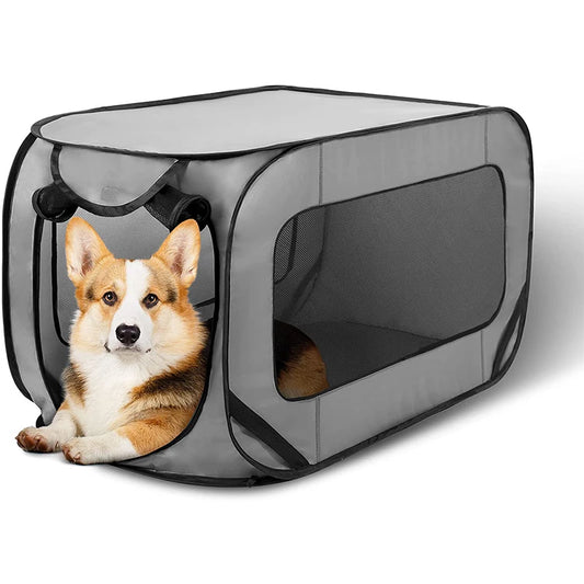 Portable Pop-Up Dog Bed and Kennel
