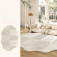 Thickened Cream Plush Rug for Living Room
