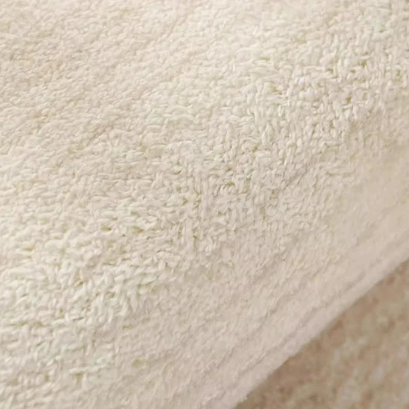 Thickened Cream Plush Rug for Living Room