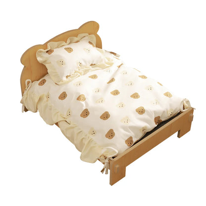 Comfortable Wooden Bed for Dogs Cats