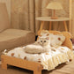 Comfortable Wooden Bed for Dogs Cats