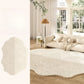 Thickened Cream Plush Rug for Living Room