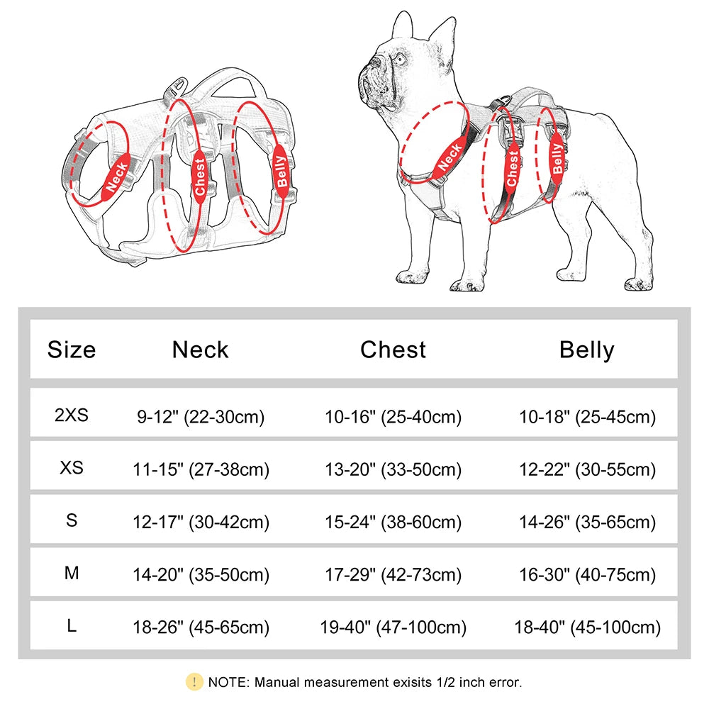 No-Pull Adjustable Nylon Dog Harness Vest