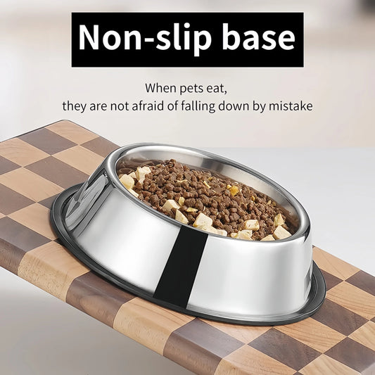 Stainless Steel Pet Feeding Bowl for Dogs Cats