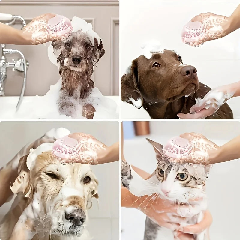 Soft Rubber Pet Grooming Shower Brush