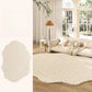 Thickened Cream Plush Rug for Living Room