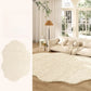 Thickened Cream Plush Rug for Living Room
