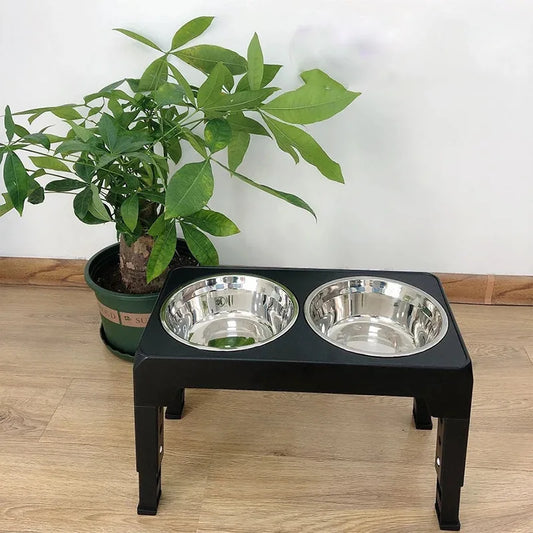Double Bowl Dog Feeder for Easy Mealtime
