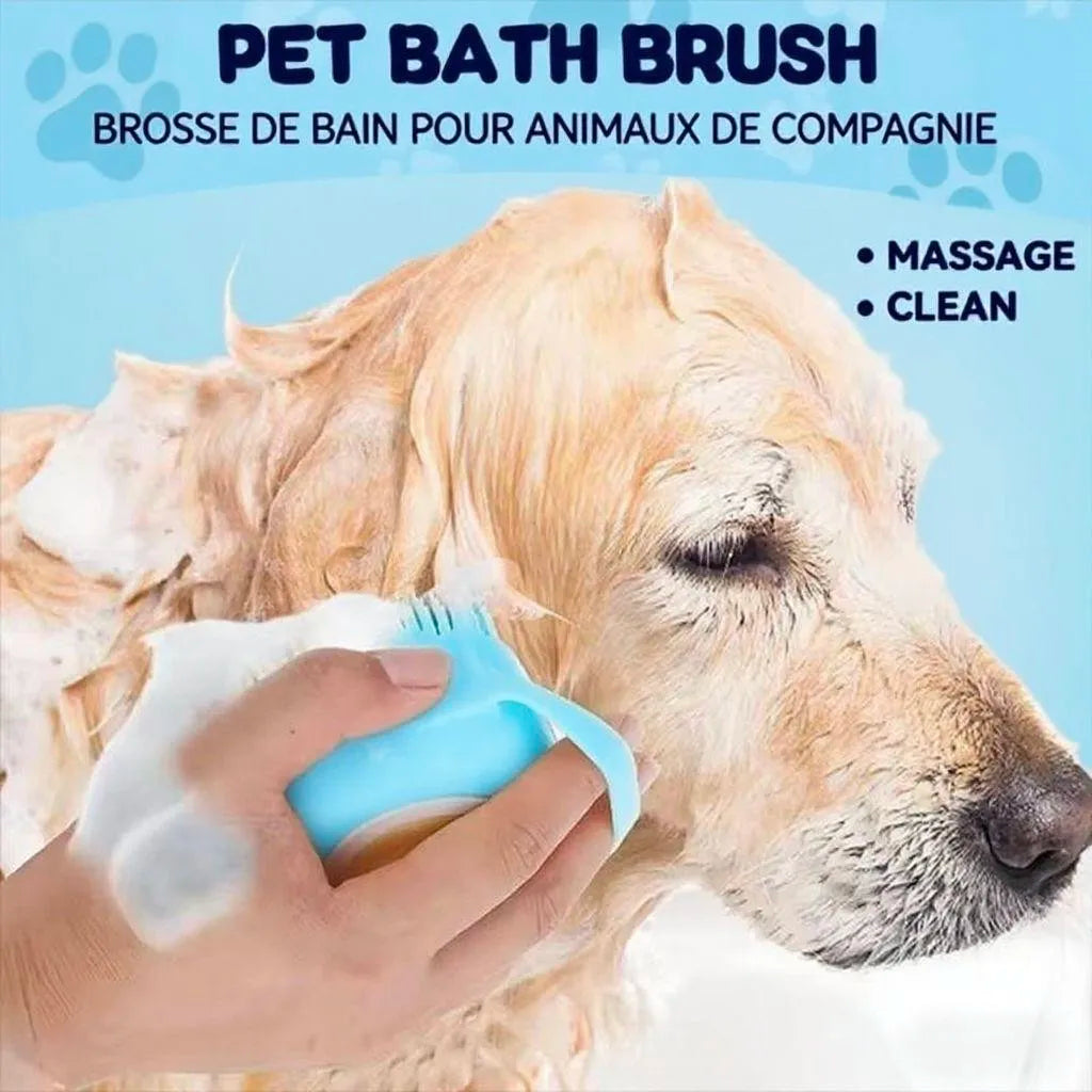 Soft Rubber Pet Grooming Shower Brush
