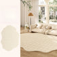 Thickened Cream Plush Rug for Living Room
