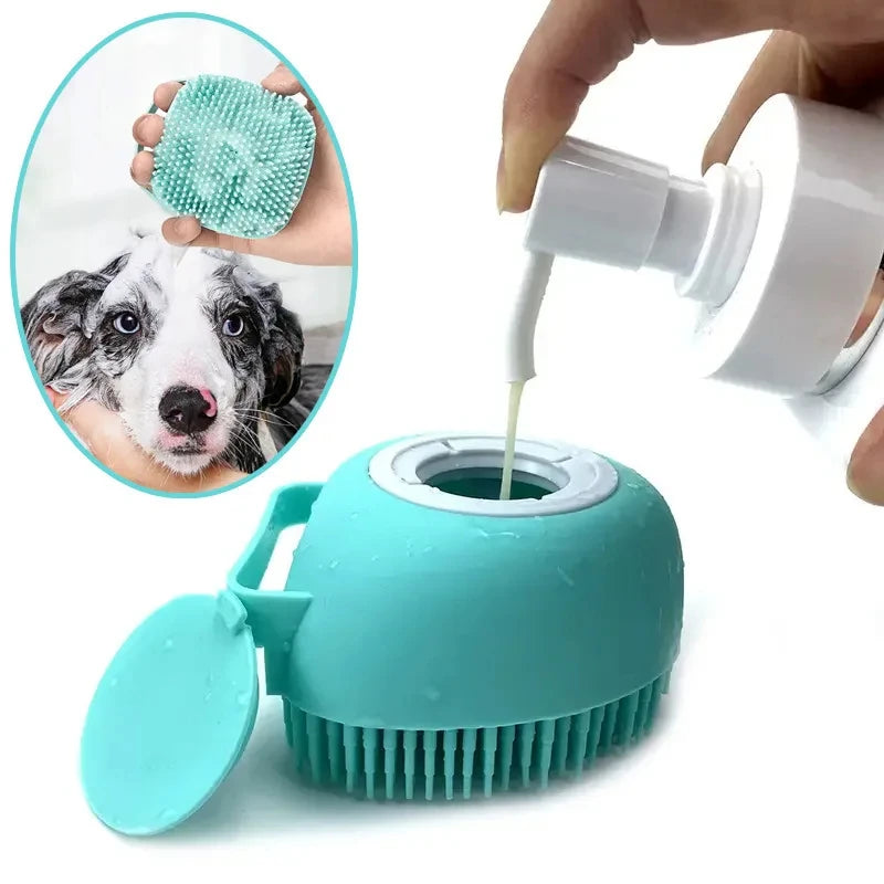 Soft Rubber Pet Grooming Shower Brush