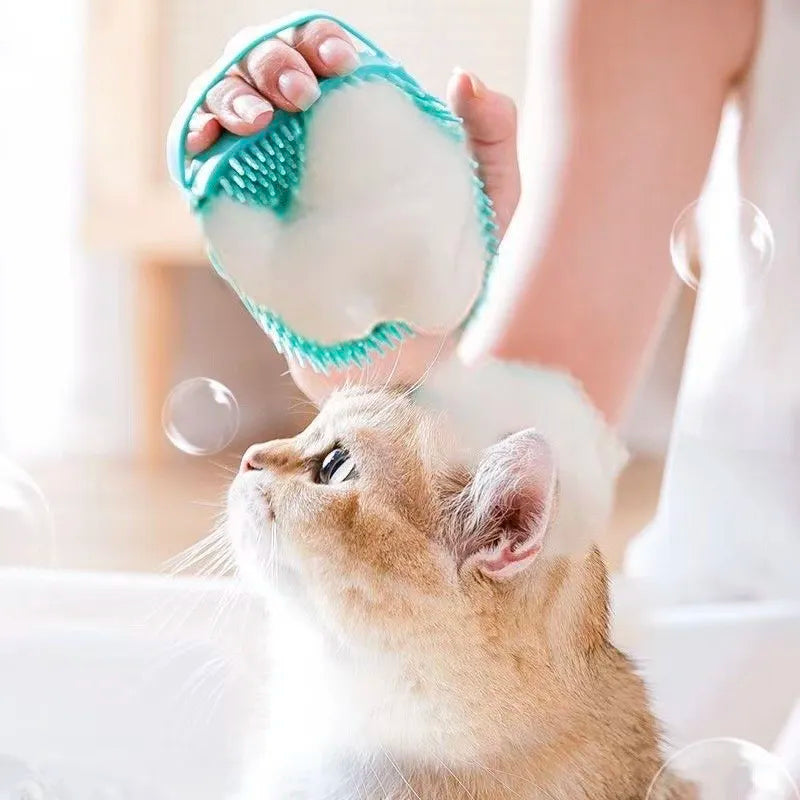 Soft Rubber Pet Grooming Shower Brush