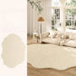 Thickened Cream Plush Rug for Living Room