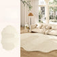 Thickened Cream Plush Rug for Living Room