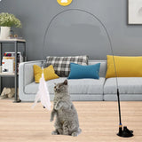 Extendable Cat Wand Toy with Suction Cup