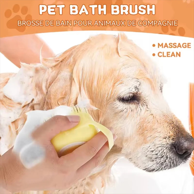 Soft Rubber Pet Grooming Shower Brush