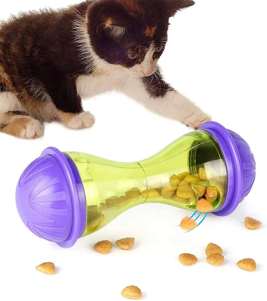 Leak-Proof Interactive Food Dispenser for Cats