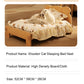 Comfortable Wooden Bed for Dogs Cats
