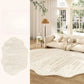 Thickened Cream Plush Rug for Living Room