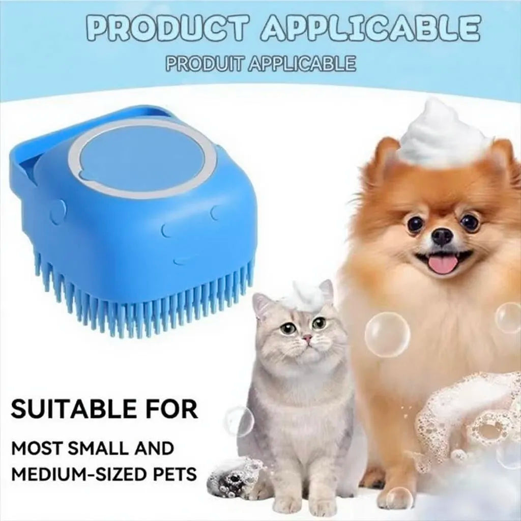 Soft Rubber Pet Grooming Shower Brush