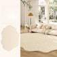 Thickened Cream Plush Rug for Living Room